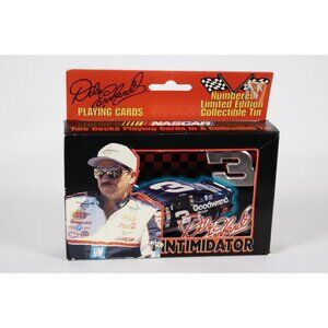 Dale Earnhardt #3 Playing Cards Collectors Tin Limited Ed NASCAR Vintage Sealed